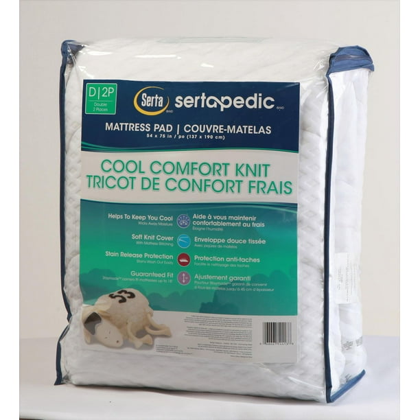 Serta Cool Comfort Knit Mattress Pad Walmart.ca