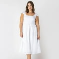 thumbnail image 1 of Devoted Women’s Plus size sleeveless midi dress with shoulder ruffle, 1 of 7