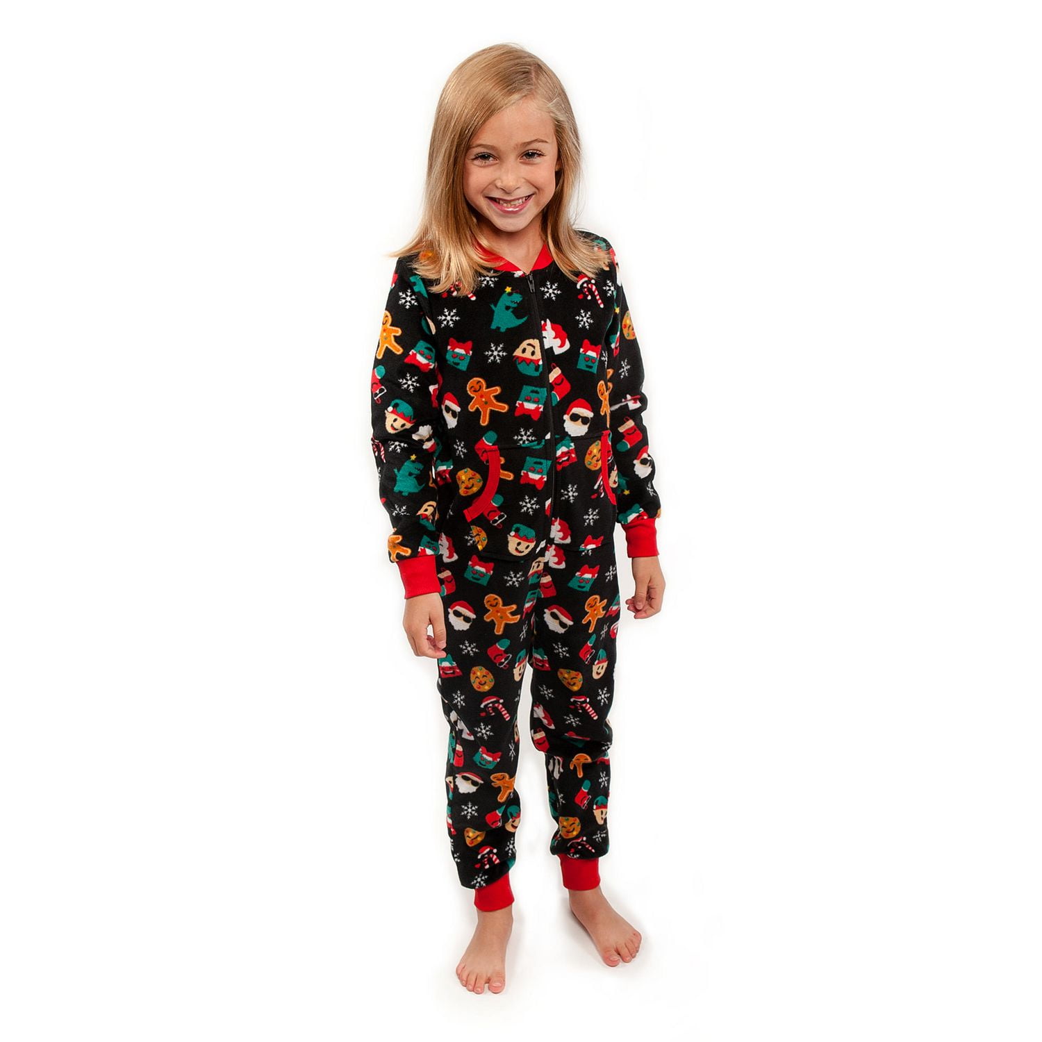Combinaison pyjama de Noël, à manches longues, marque George pour enfants avec ouverture à l'arrière personalisé