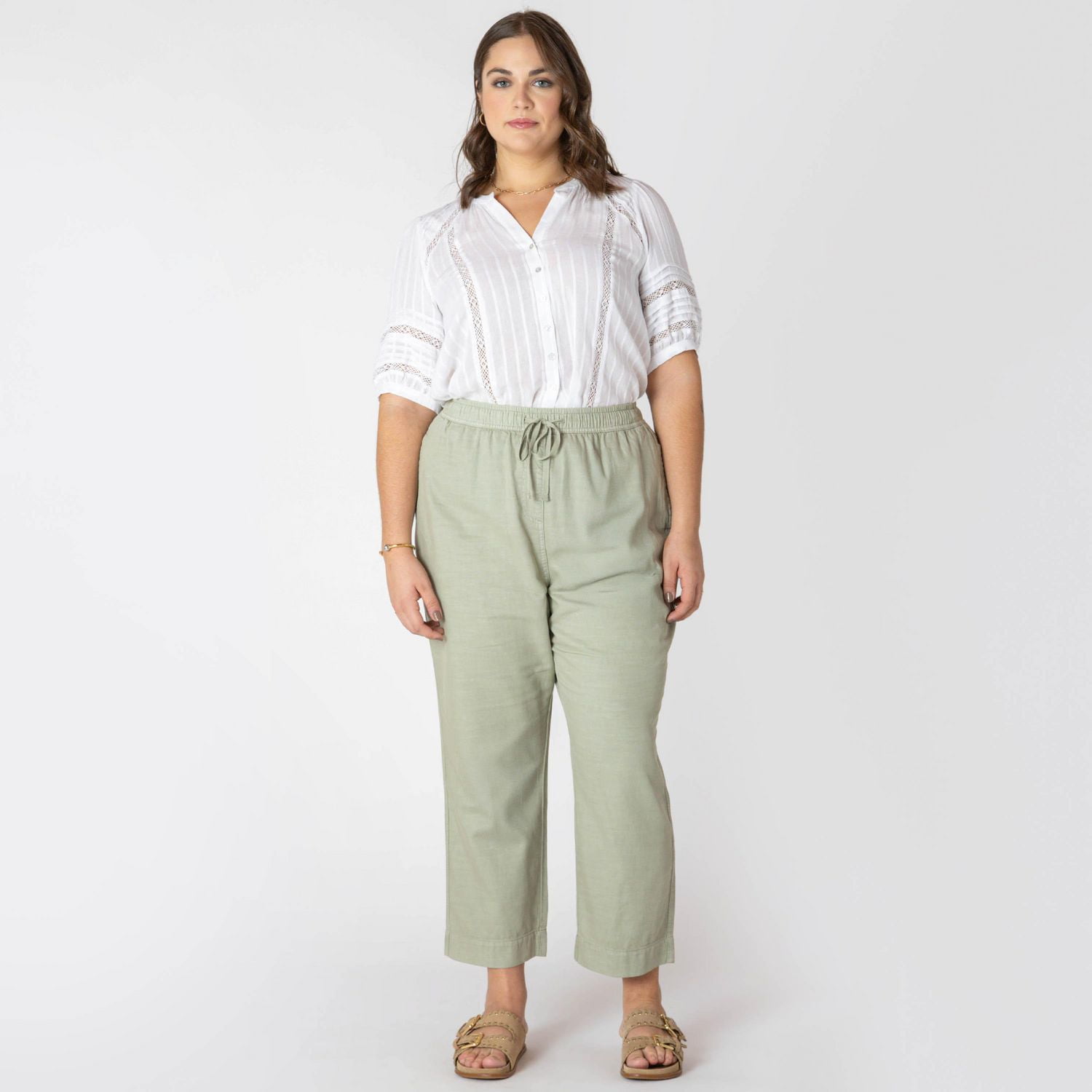 Devoted Women’s Plus wide leg loose fit joggers