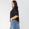 thumbnail image 2 of Devoted Women’s Plus size short sleeve button up blouse, 2 of 6