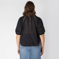 thumbnail image 3 of Devoted Women’s Plus size short sleeve button up blouse, 3 of 6