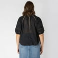 thumbnail image 3 of Devoted Women’s Plus size short sleeve button up blouse, 3 of 6