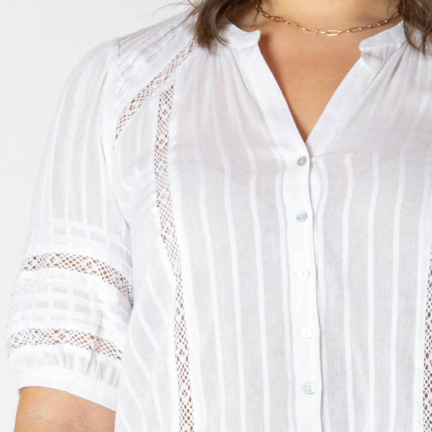 Devoted Women’s Plus size short sleeve button up blouse