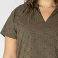 thumbnail image 5 of Devoted Women’s Plus size short sleeve blouse, 5 of 5