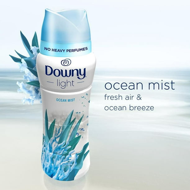 Downy Perles rehausse-parfum pour lessive Light pour la laveuse, Brume  océanique , sans parfums prononcés - 680 g