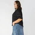 thumbnail image 2 of Devoted Taille Plus Femme chemisier boutonné à manches courtes, 2 of 6