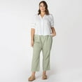 thumbnail image 4 of Devoted Women’s Plus size short sleeve button up blouse, 4 of 5