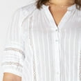 thumbnail image 5 of Devoted Women’s Plus size short sleeve button up blouse, 5 of 5