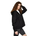 thumbnail image 2 of No Boundaries Women's Oversized Zip-Up Hoodie, 2 of 6