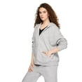 thumbnail image 2 of No Boundaries Women's Oversized Zip-Up Hoodie, 2 of 6