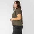 thumbnail image 2 of Devoted Women’s Plus size short sleeve blouse, 2 of 5