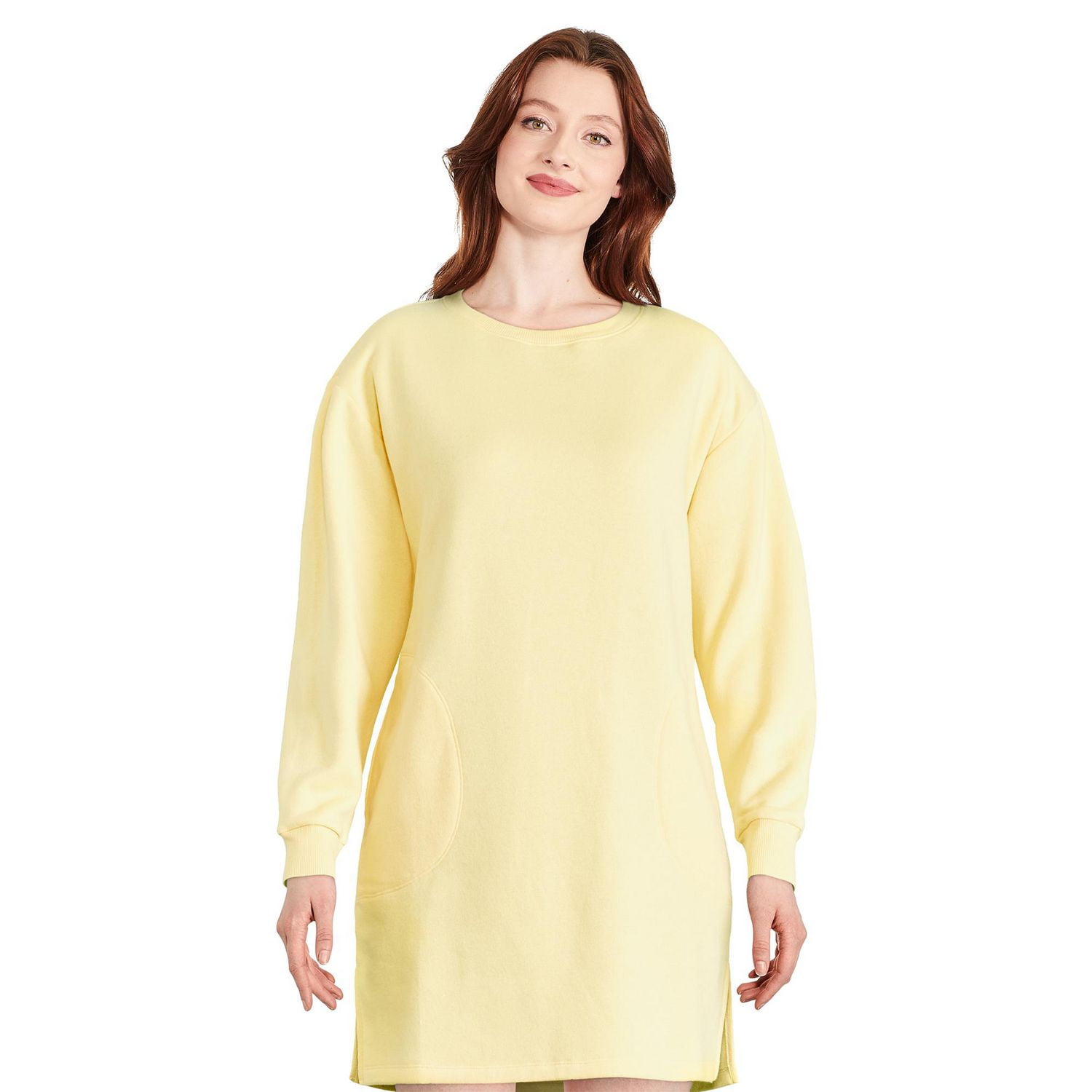 Crew neck 2025 sweater dress