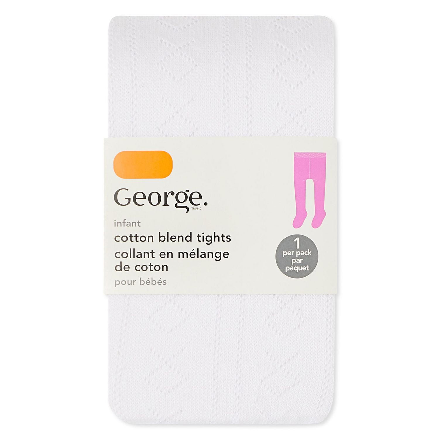 Collants en m lange de coton George pour b b s filles Tailles 2