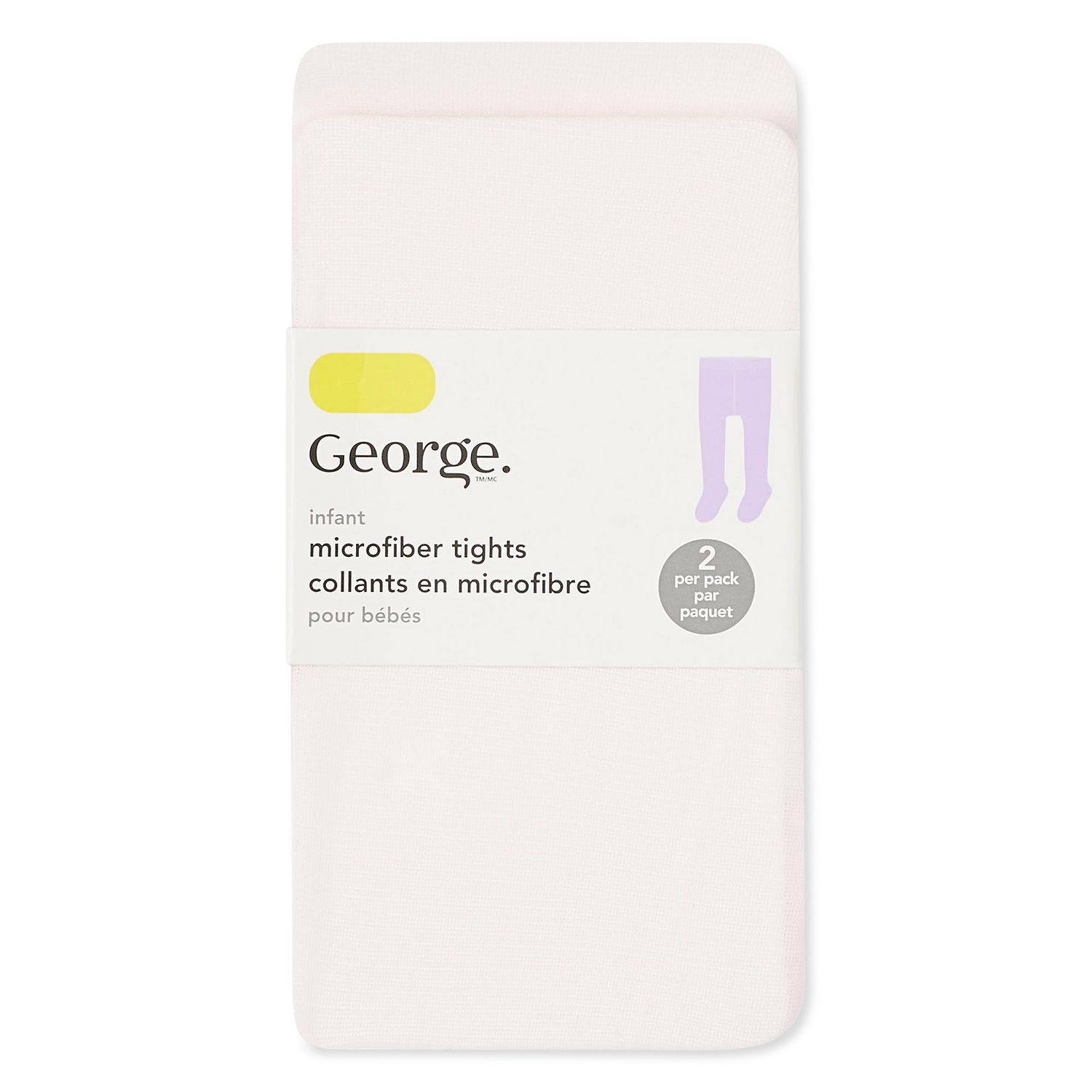 Lot de 2 paires collants en microfibre George pour bébés filles