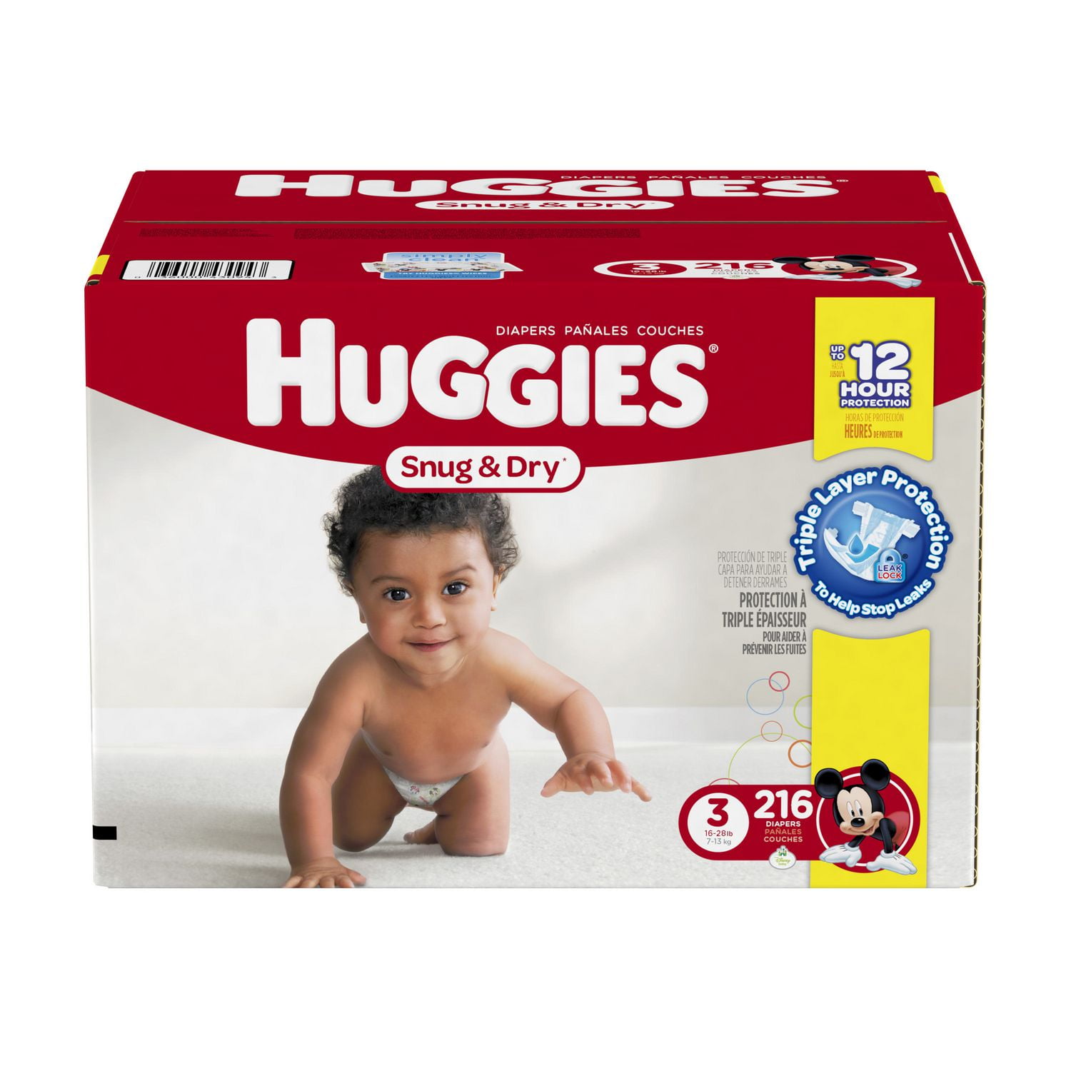 huggies snug & dry size 6 diapers 66 ct box