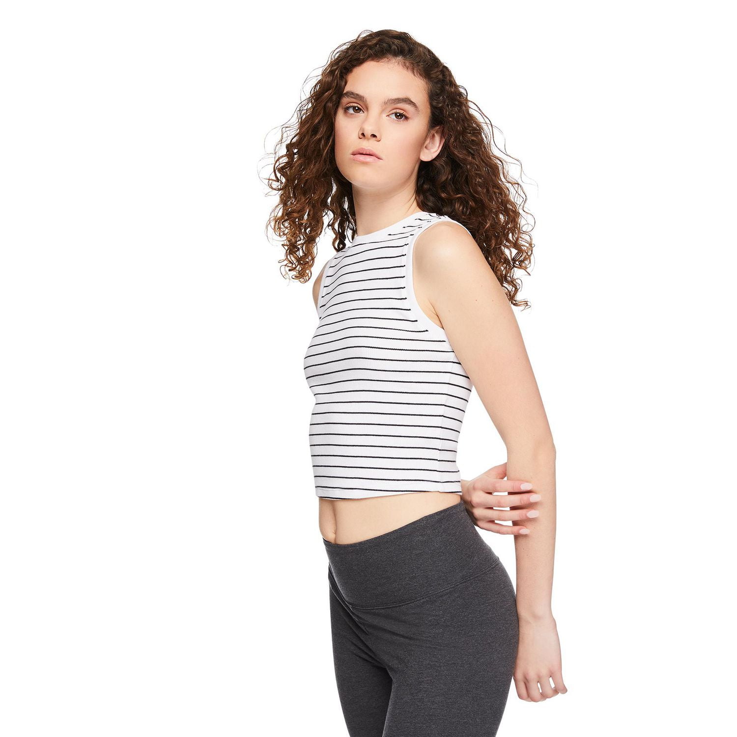 Débardeur côtelé No Boundaries pour femmes Tailles TP–TTG