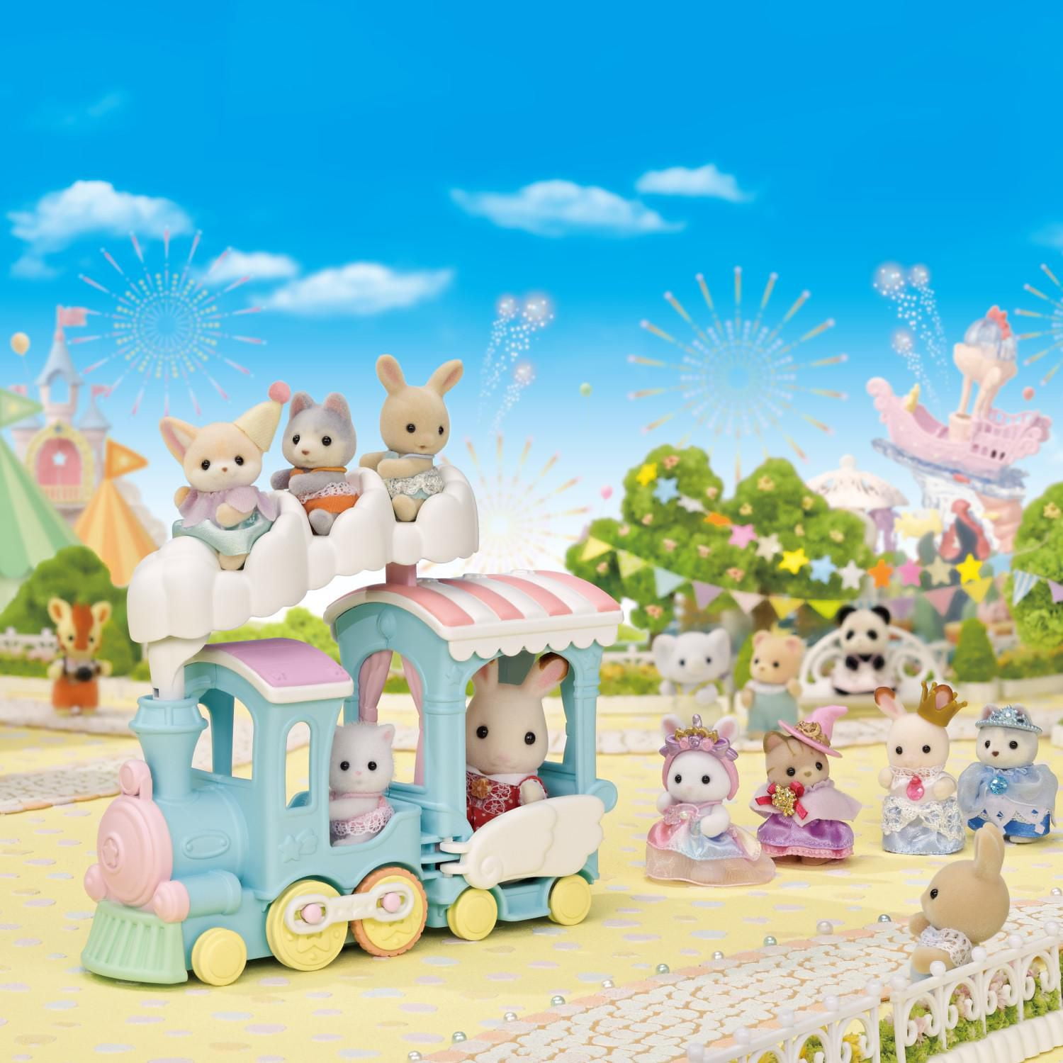 Calico critters train best sale set