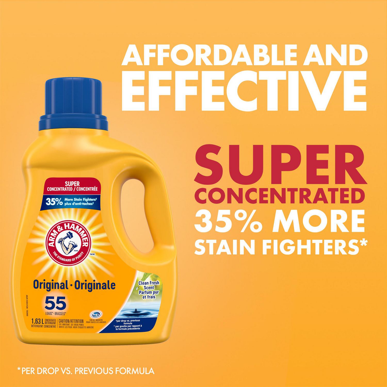 Arm & Hammer Clean Fresh Scent, 55 Loads, 1.63-L - Walmart.ca