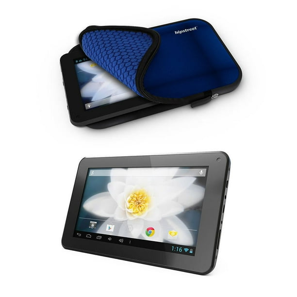 Ensemble de tablette Titan 2 de 7 po certifiée par Google avec processeur bicœur/étui bleu de Hipstreet