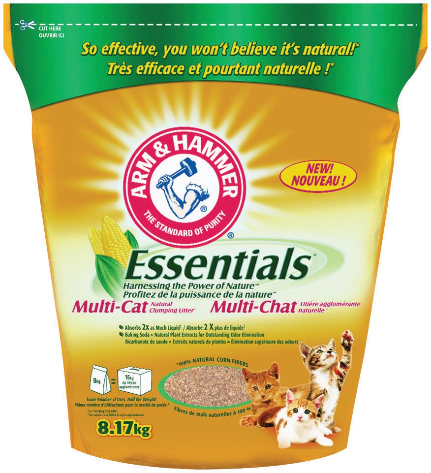 Arm & HAMMER™ Essentials™ Natural Clumping CAT Litter Walmart Canada