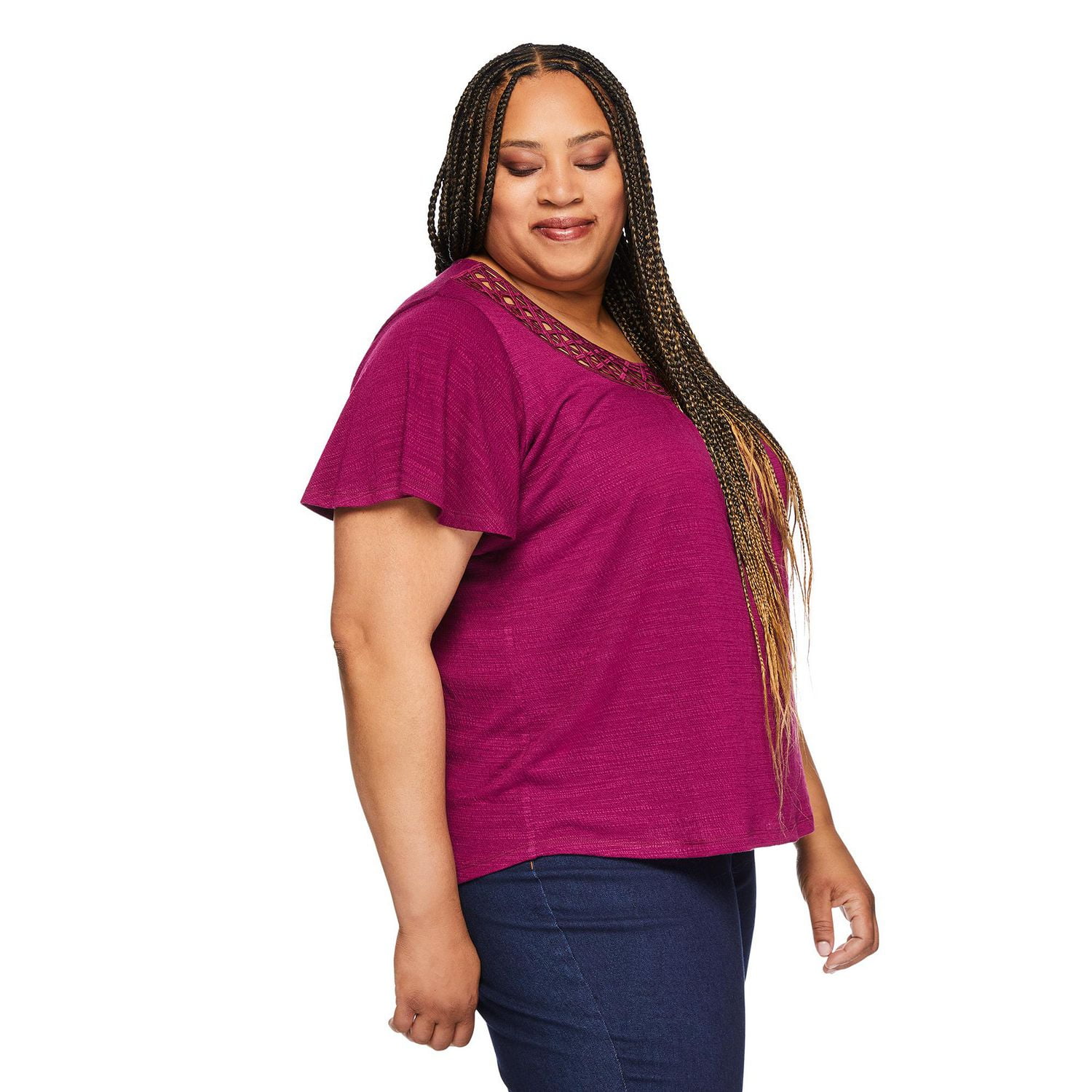 Iyla Plus Women's Crochet Top