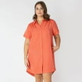 thumbnail image 1 of Devoted Women’s Plus size button up mini dress, 1 of 7