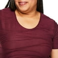 thumbnail image 4 of Iyla Women's Plus Short Sleeve Ripple Tee, 4 of 6