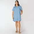 thumbnail image 2 of Devoted Women’s Plus size button up mini dress, 2 of 4