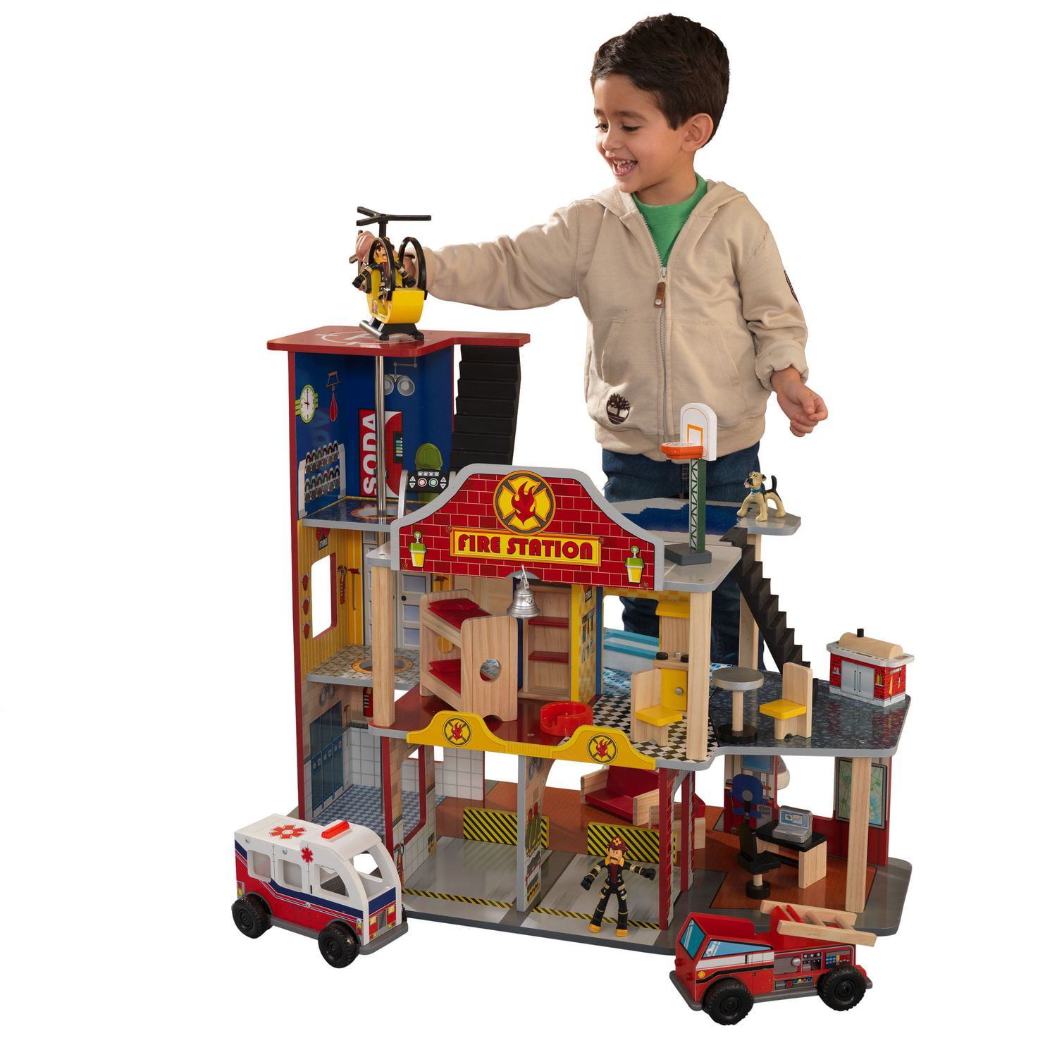 Kidkraft deluxe hometown heroes cheap rescue playset