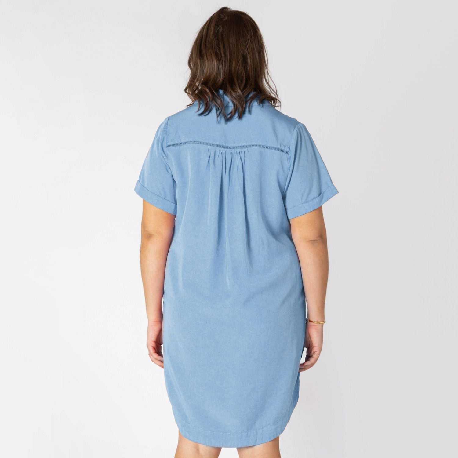 Devoted Women’s Plus size button up mini dress