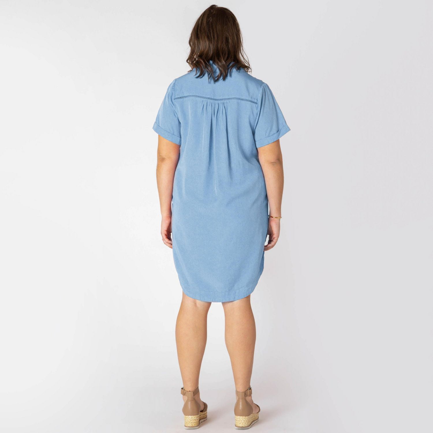Devoted Women’s Plus size button up mini dress