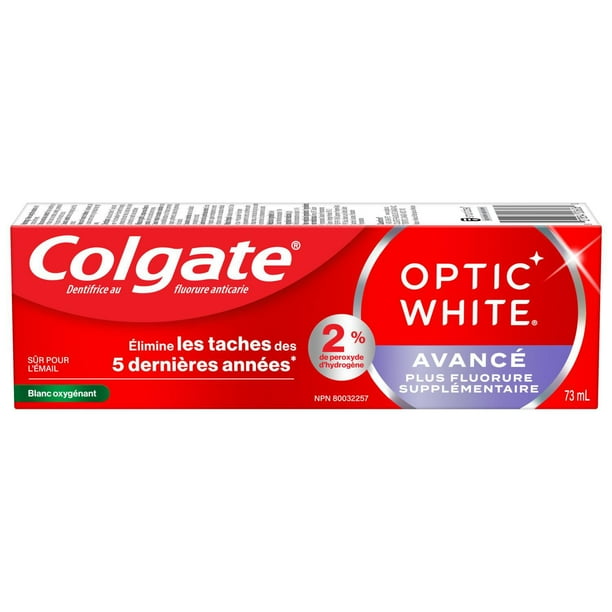 Colgate Optic White Advanced Teeth Whitening Toothpaste Oxygenating 