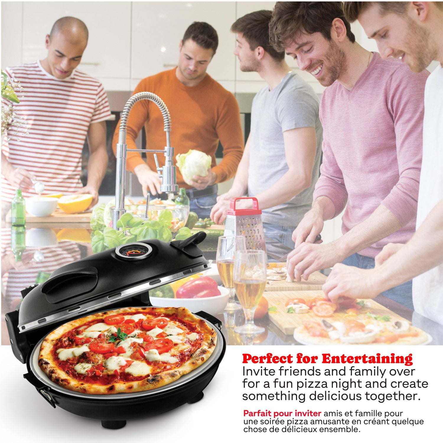 Piezano Pizza Oven Electric Pizza Oven Indoor Outdoor Portable