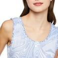 thumbnail image 4 of No Boundaries Women's Pointelle Ruffle Pajamas 2-Piece Set, 4 of 6