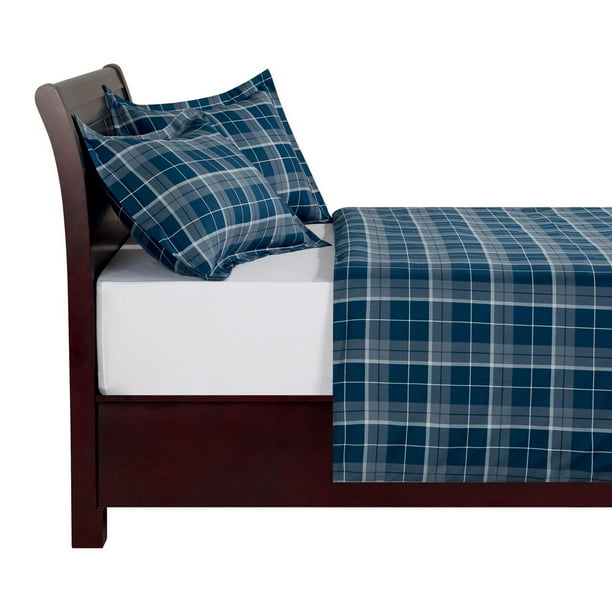hometrends 3Piece Flannel Duvet Cover Set, Double/Queen King