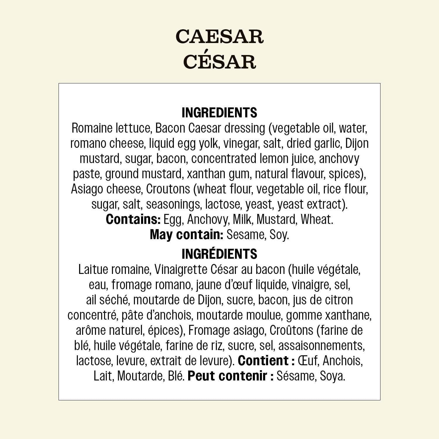 thumbnail image 3 of Salade César familiale Fresh Attitude avec garnitures, 413 g SALADE PRÊTE-À-MANGER, 3 of 6