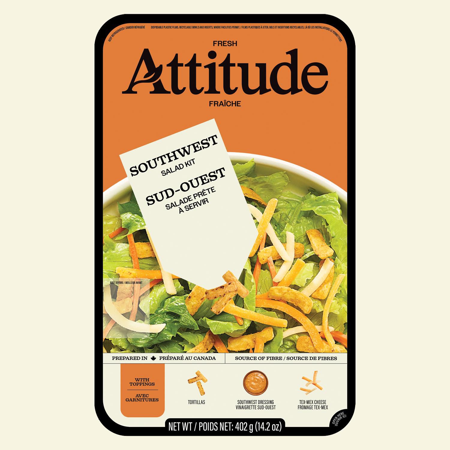 Fresh Attitude Southwest Family Salad Kit, 402g, READY-TO-EAT SALAD