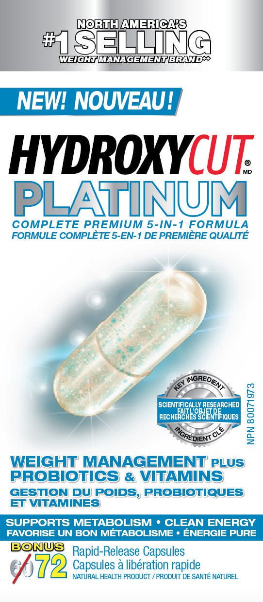 Hydroxycut Platinum Probiotic Weight Loss Supplement Pills Energy Pills Metabolism Booster for Weight Loss Weightloss Energy Supplements