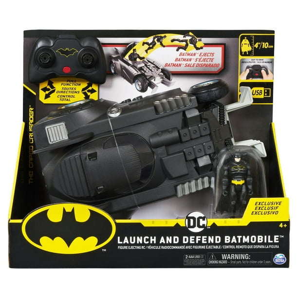 Véhicule radiocommandé Batmobile Launch and Defend BATMAN avec