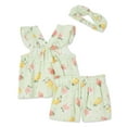 thumbnail image 2 of Ensemble 3 pièces avec short George pour petites filles, 2 of 2