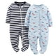 Pyjamas-grenouillères à fermeture à glissière pour garçons Child of Mine made by Carter’s, paq. de 2 – image 1 sur 1