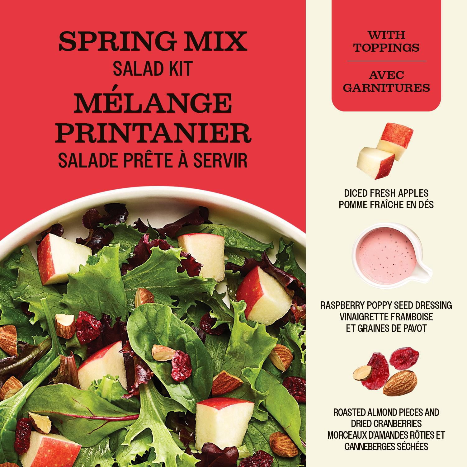 thumbnail image 2 of Attitude Fraîche - Salade prête à servir - Mélange Printanier 143g Salade prête à emporter, 2 of 5