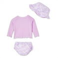 thumbnail image 2 of George Baby Girls' Swim Diaper 3-Piece Set, 2 of 2