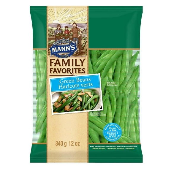Beans, Mann's Family Favourites Green Beans, 12 oz