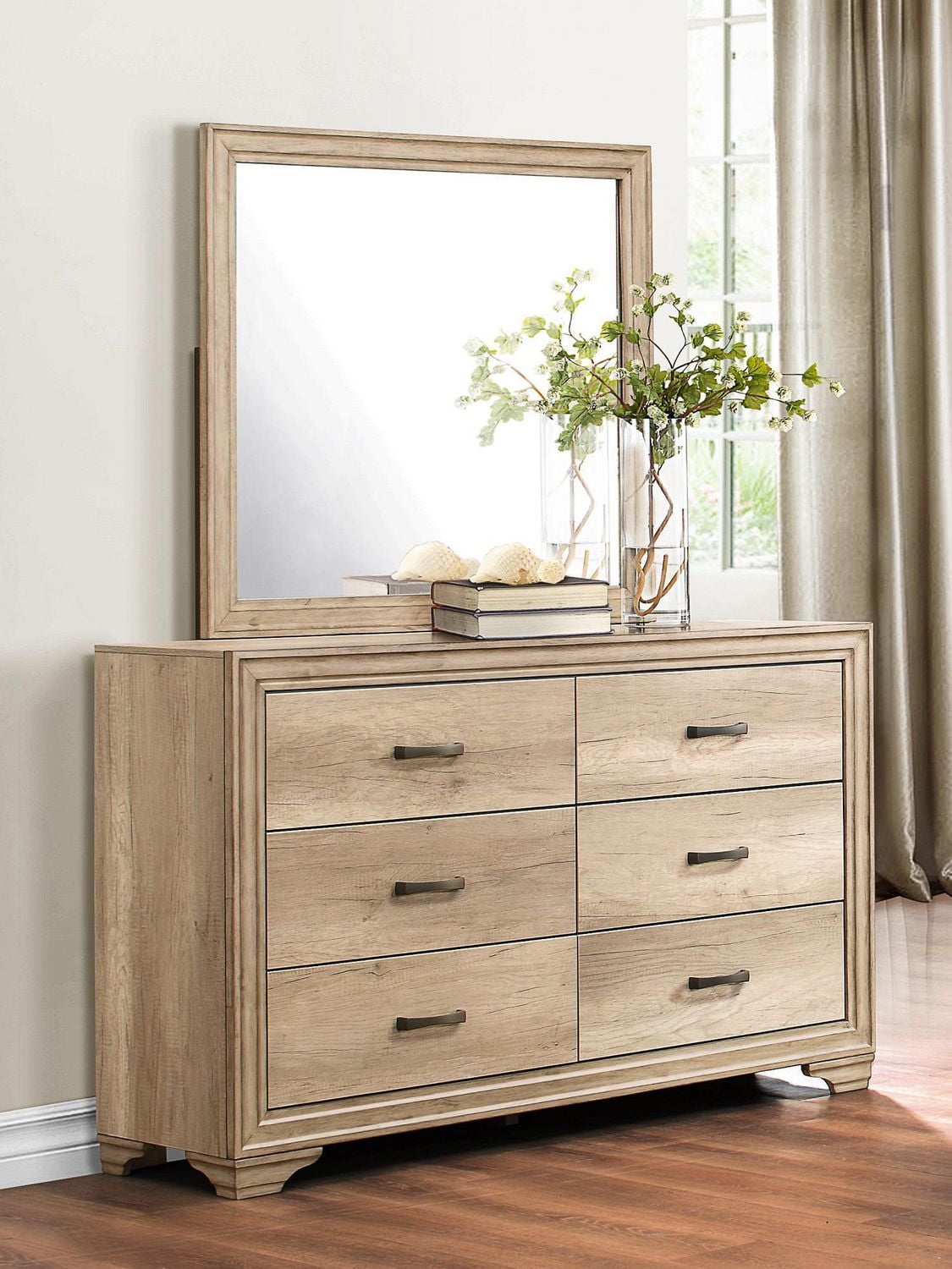 Topline Home Furnishings Light Elm Dresser Walmart Canada