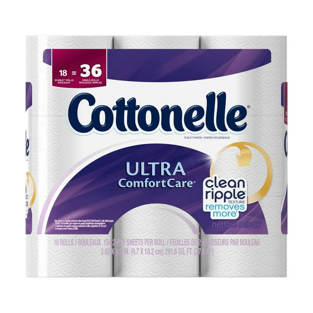 Papier hygiénique Ultra Comfort Care de Cottonelle en rouleau double