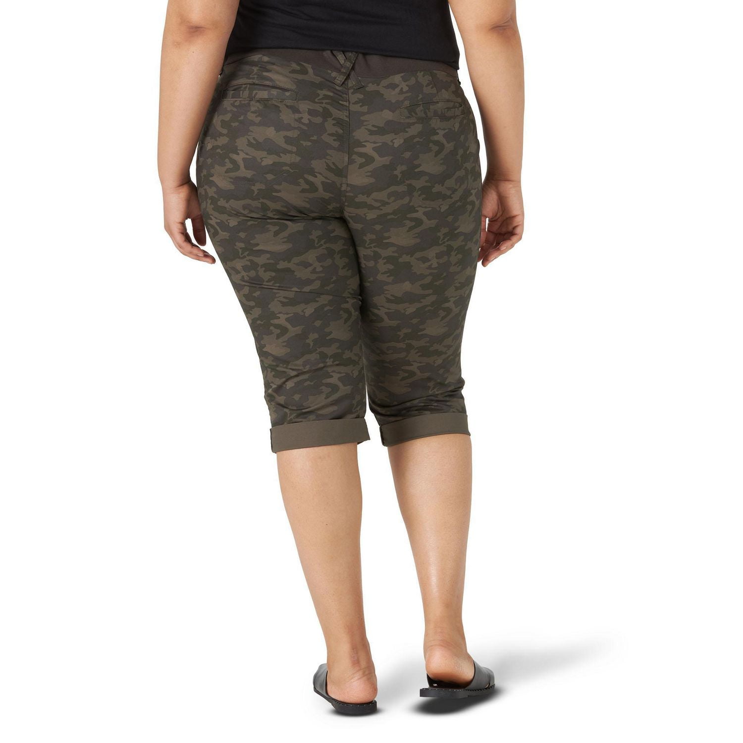 Lee Riders Women's Plus Comfort Waist Utility Capri