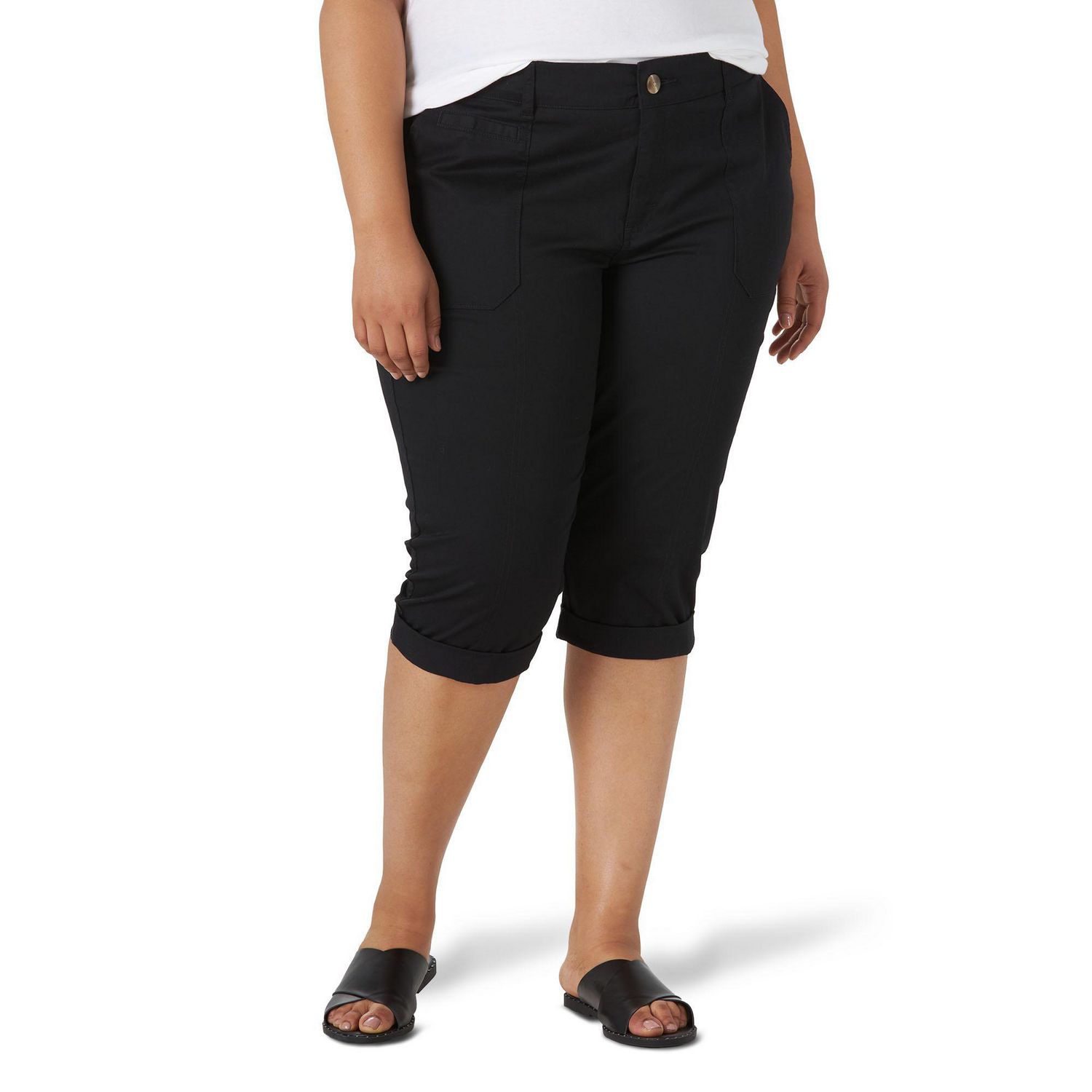 Lee Riders Women's Plus Comfort Waist Utility Capri | Walmart Canada