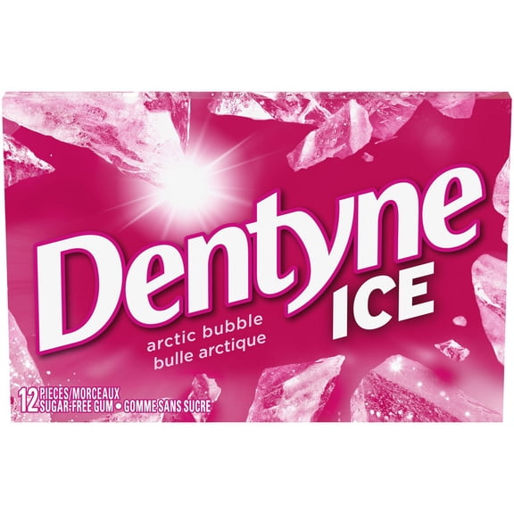 Dentyne Ice Arctic Bubble, Sugar Free Gum, 1 Pack (12 Pieces)
